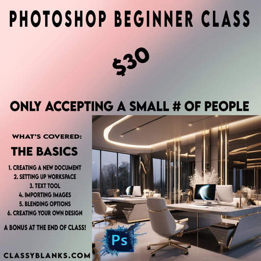 Photoshop Beginner Class