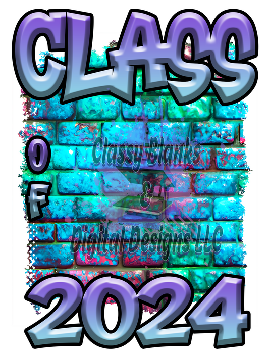 Class of 2024 PNG Design