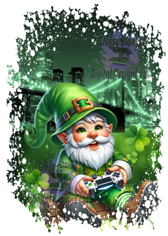 St Patrick's Day Grunge Design PNG