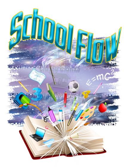 School Flow PNG Design