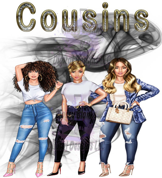 3 Cousins PNG & JPEG Design