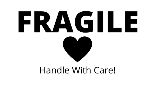 Fragile Handle with care Sticker Labels