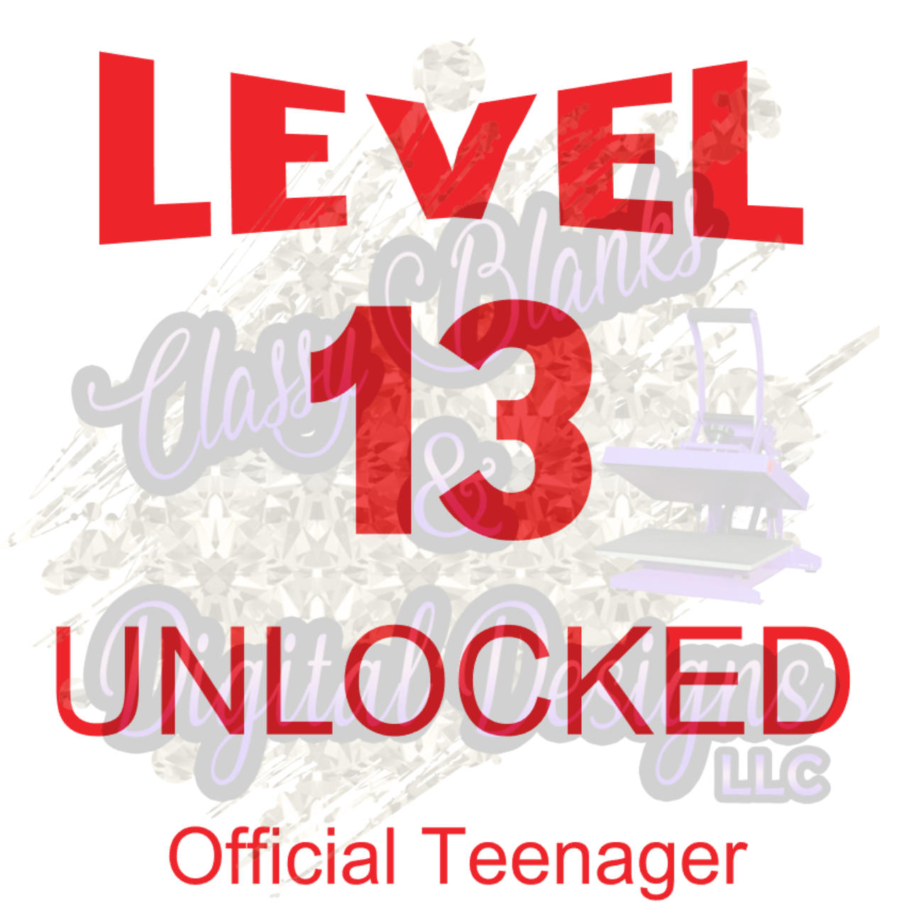 Level 13 Unlocked Official Teenager SVG