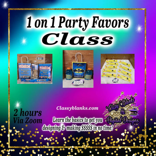 1 on 1 Party Favor Class