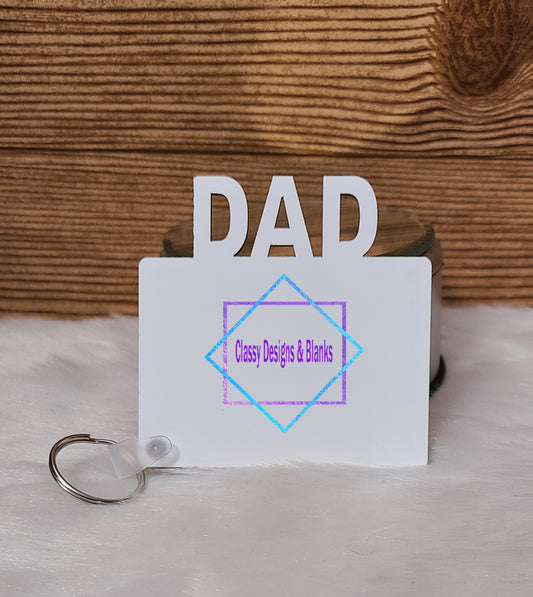 Sublimation Blank Double Sided DAD Keychain