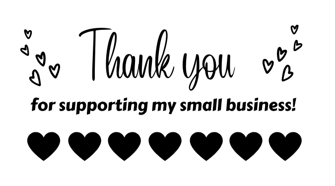 Thank you for supporting my small business sticker labels – Classy ...